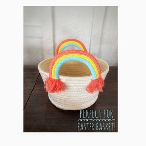 Rainbow Rope Basket